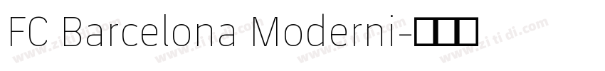 FC Barcelona Moderni字体转换